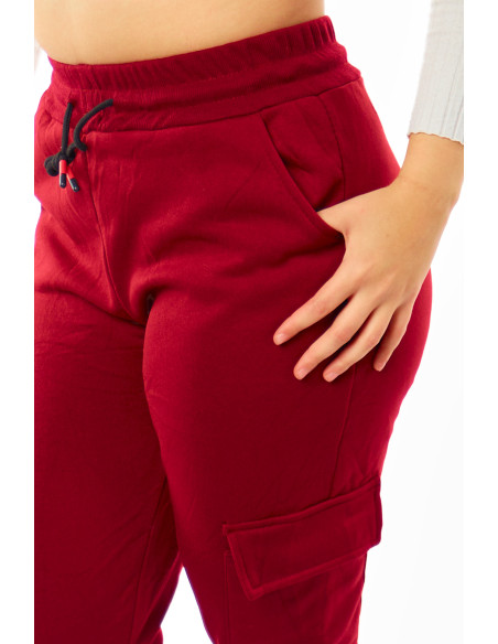 Jogger burdeo de mujer marca Kalypzo 5
