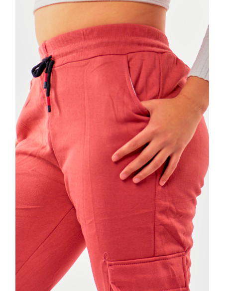 Jogger rosado pastel de mujer marca Kalypzo 5