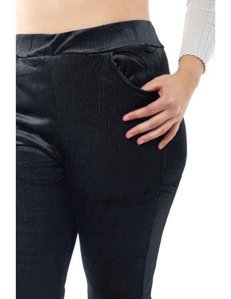 Calza chiporro negra de mujer 5