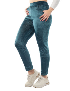 Calza chiporro verde azulado de mujer marca Kalypzo 1 2