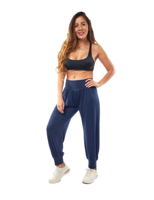 Calza bombacha poliviscosa azul de mujer marca Kalypzo 3