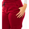 Jogger polar burdeo de mujer 5