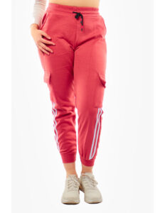Jogger polar rosado pastel de mujer 1