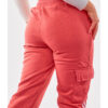 Jogger polar rosado pastel de mujer 4