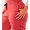 Jogger polar rosado pastel de mujer 5