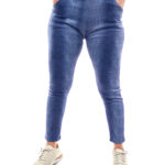 Calza Plush Blue Jeans Mancha Vertical - M-L
