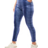 Calza Plush Blue Jeans Mancha Vertical