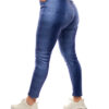 Calza Plush Blue Jeans Mancha Vertical